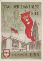 Ansichtskarte Tag Der Danziger In Kiel, Passender SSt KIEL 2.8.1953  - Non Classificati