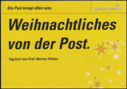 Österreich: Weihnachten 2004 Auf FDC Signiert Prof. Werner Pfeifer, Im Folder - Andere & Zonder Classificatie