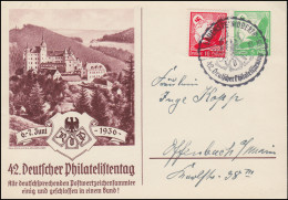 PP 142 Philatelistentag 1936 Mit Zusatzfr. Passender SSt LAUENSTEIN  7.6.36 - Esposizioni Filateliche