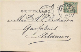 Firmenlochung/Perfin K Auf 52 Ziffer Auf Foto-AK Dampfer Aus KAMPEN 20.10.1901 - Sonstige & Ohne Zuordnung