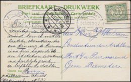 Firmenlochung/Perfin K Auf 52 Ziffer Auf AK Leidscheplein AMSTERDAM 24.6.1909 - Autres & Non Classés