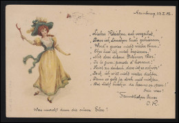 Lyrik AK Liebes Röschen, Gedicht Reim / Verse An Eine Rosa, HAMBURG 23.1.1902 - Otros & Sin Clasificación