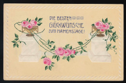 Marmor Säulen Schalen Rosen, Namenstag, Schluckenau/ Šluknov Böhmen 2.12.1907 - Other & Unclassified