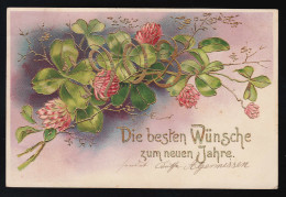 1903 Goldene Jahreszahl Mit Glücksklee, Neujahrswünsche Harsum 31.12.1902 - Other & Unclassified