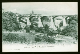 14719 - SUISSE - LAUSANNE - Le Pont Chauderon-Montbenon - Lausanne