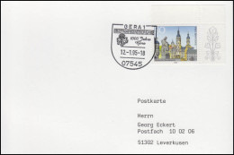 1772 Gera, EF DC ESSt Gera Markenübergabe & Stadtwappen 12.1.1995 - Other & Unclassified
