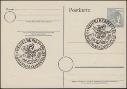 P 962 Arbeiter 12 Pf. SSt HEIDELBERG 2. Briefmarkenhändlertag 19.12.1947 - Sonstige & Ohne Zuordnung