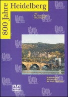 Klappkarte 800 Jahre Heidelberg 1996 Mit 1868 Im Paar Mit Passendem ESSt BONN - Autres & Non Classés