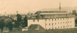 Superrar Militärlager Gebäude Isny Allgäu Mit Fahne Aus Dieser Zeit 26.8.1935 Gezackt - Isny