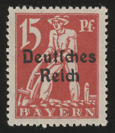 121 Bayern Abschiedsserie Mit Aufdruck, 15 Pf ** - Nuovi