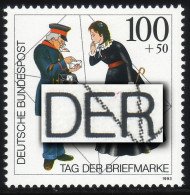 1692 T.d.B. 1993: Kleiner Roter Strich Am E Von DER, Felder 2, 7, 12, 17, 22  ** - Variétés Et Curiosités