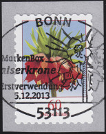 3046 Blume 60 Cent Sk Aus 500-Rolle Mit UNGERADER Nummer, EV-O Bonn 5.12.2013 - Rolstempels