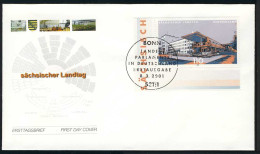 2172 Landesparlament Sachsen FDC Bonn - Lettres & Documents