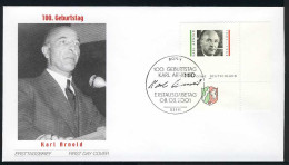 2173 Karl Arnold FDC Bonn - Storia Postale