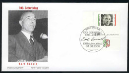 2173 Karl Arnold FDC Berlin - Brieven En Documenten