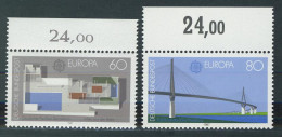 1321-1322 Europa Architektur 1987, Oberrand, Satz ** - Nuovi