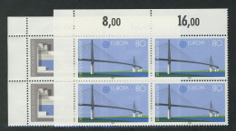 1321-1322 Europa Architektur 1987, E-Vbl O.l. Satz ** - Nuevos