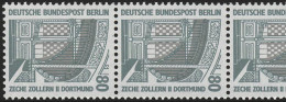 796 SWK 80 Pf 500er-Rolle, 5er-Streifen + Nr. ** - Rollenmarken