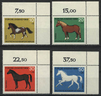 326-329 Jugend Pferde 1969, Ecke O.r. Satz ** - Unused Stamps