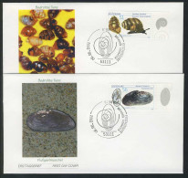 2265-2266 Bedrohte Tiere Windelschnecke Flußperlmuschel 2002 Auf 2 FDC Bonn - Covers & Documents