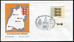 2248 Baden-Württemberg FDC Karlsruhe - Lettres & Documents