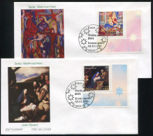 2226 Weihnachten 100+50 Pf / 0,51+0,26 Euro 2001 Auf 2 FDC Bonn - Briefe U. Dokumente