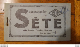 SETE SOUVENIR 12 CARTES POSTALES VUES DETACHABLES - Sete (Cette)