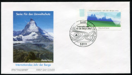 2231 Umweltschutz Berge FDC Bonn - Lettres & Documents