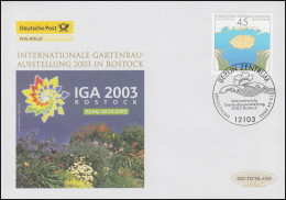 2335 Gartenbauausstellung IGA 2003 Rostock, Schmuck-FDC Deutschland Exklusiv - Lettres & Documents