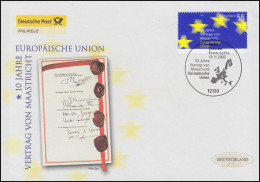 2373 Vertrag Von Maastrich: Europäische Union, Schmuck-FDC Deutschland Exklusiv - Brieven En Documenten