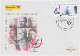 2372 Katholischer Deutscher Frauenbund, Schmuck-FDC Deutschland Exklusiv - Cartas & Documentos