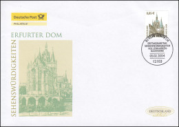 2381 SWK Erfurter Dom, Schmuck-FDC Deutschland Exklusiv - Covers & Documents