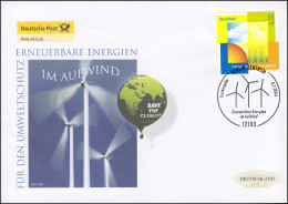 2378 Umweltschutz - Erneuerbare Energien, Schmuck-FDC Deutschland Exklusiv - Briefe U. Dokumente