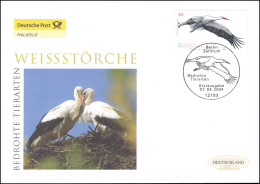 2393 Bedrohte Tiere - Weißstorch, Schmuck-FDC Deutschland Exklusiv - Lettres & Documents