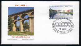 2359 Brücken Enzviadukt Bietigheim FDC Bietigheim / Ofizielle PWZ-Übergabe - Cartas & Documentos