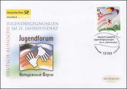 2408 Deutsch-russische Jugendbegegnungen, Schmuck-FDC Deutschland Exklusiv - Covers & Documents