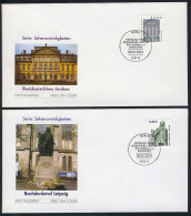 2322-2323 SWK Arolsen / Bachdenkmal Leipzig 0,25 / 0,40 Euro Auf 2 FDC Bonn - Lettres & Documents