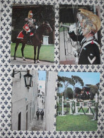 LOTTO DI 4 CARTOLINE CARTOLINA - POSTCARD - DA COLLEZIONE - CARABINIERI DEL PRESIDENTE REPUBBLICA CAVALLO RONDE - Polizei - Gendarmerie