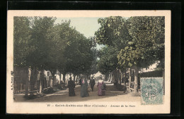 CPA Saint-Aubin-sur-Mer, Avenue De La Gare  - Saint Aubin