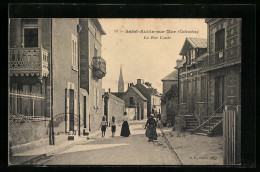 CPA Saint-Aubin-sur-Mer, La Rue Canet  - Saint Aubin