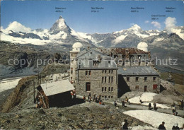 12479055 Zermatt VS Gornergrat Mit Matterhorn Und Dent Blanche  - Sonstige & Ohne Zuordnung