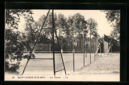 CPA Saint-Aubin-sur-Mer, Les Tennis  - Saint Aubin