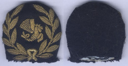 Insigne De Casquette Tissu Et Cannetille Air France Cadre Technique - Badges D'équipage