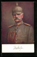Künstler-AK Generalfeldmarschall V. Mackensen Mit Pickelhaube  - Weltkrieg 1914-18
