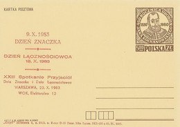 Poland Overprint Cp 824.11: Stamp Day 1983 Communication Day - Ganzsachen