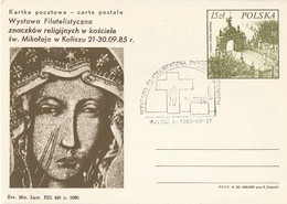 Poland Overprint Cp 835.01 Kalisz: Religion Exhibition - Enteros Postales