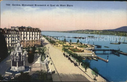 12472175 Geneve GE Monument Brunswick Et Quai Du Mont Blanc Geneve - Andere & Zonder Classificatie