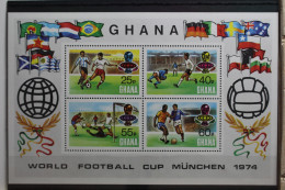 Ghana Block 57 A Mit 568 A-571 A Postfrisch #TA224 - Ghana (1957-...)