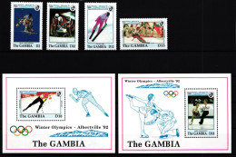 Gambia Block 158-159 + Aus 1387-1398 Postfrisch Albertville 1992 #HR827 - Gambia (1965-...)