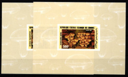 Komoren 765 Und 766 Postfrisch Einzelblöcke / Pilze #HR977 - Comores (1975-...)